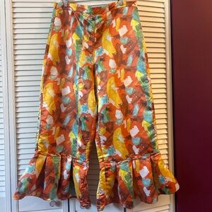 Colorful capri pants